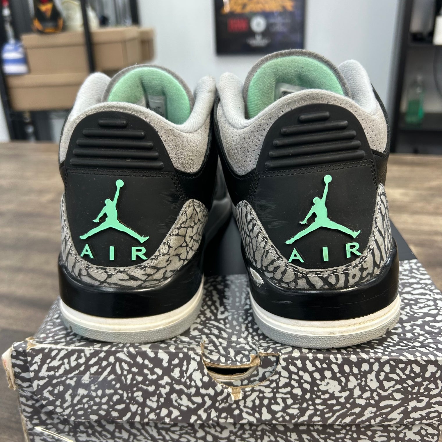 Green Glow Jordan 3 Retro (USED)