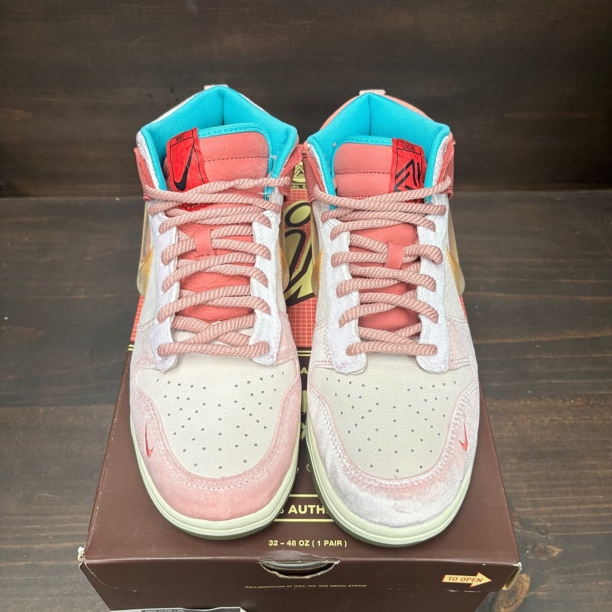 Nike Dunk Mid Social Status Free Lunch Strawberry Milk - Image 3