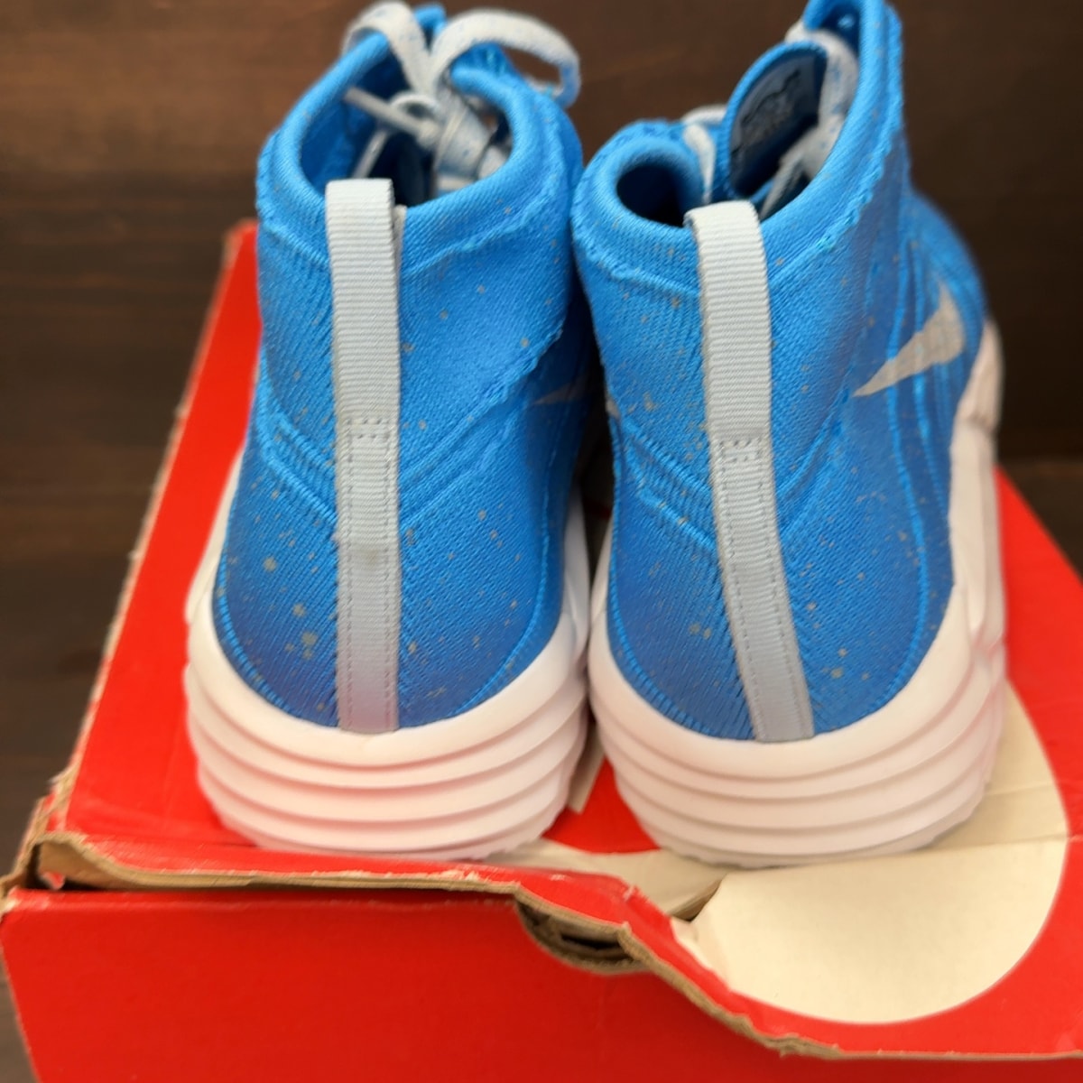 Nike Lunarmax Flyknit Chukka NYC Blue Glow Size 11.5 - Image 5