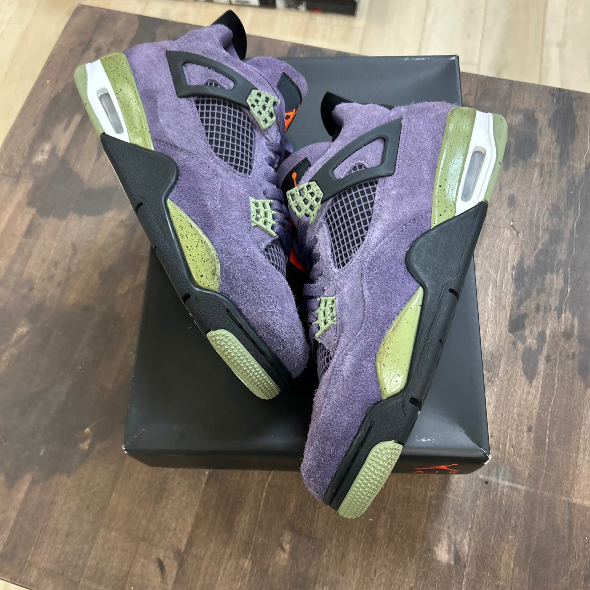 Jordan 4 Retro Canyon Purple (Women's) - Image 1