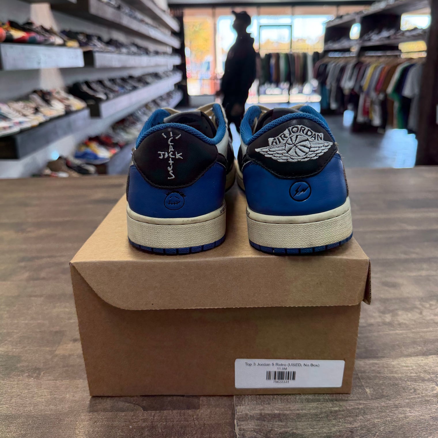 Fragment Travis Scott Jordan 1 Low OG (USED, No Box)