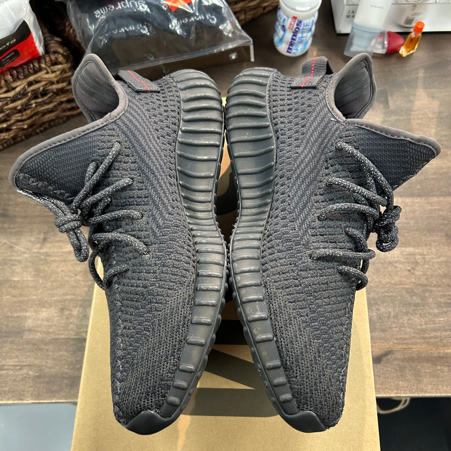 Black Static Yeezy 350 (Non-Reflective) (USED)
