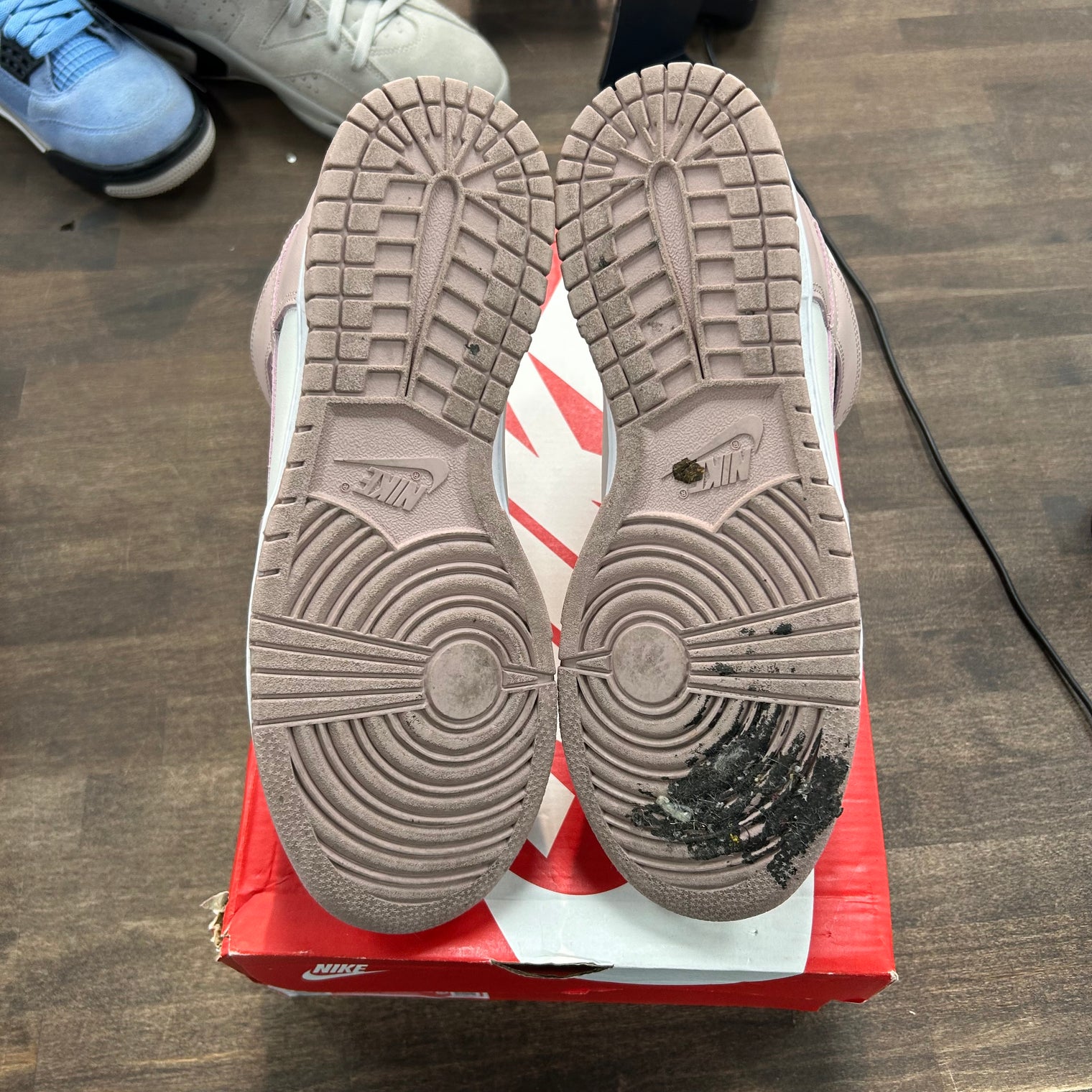 Pink Oxford Nike Dunk High (Women's) (USED)