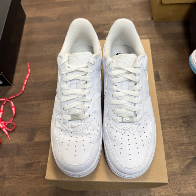 Nike Air Force 1 Low Supreme White (US 9.5) (Lightly Worn, No Box)