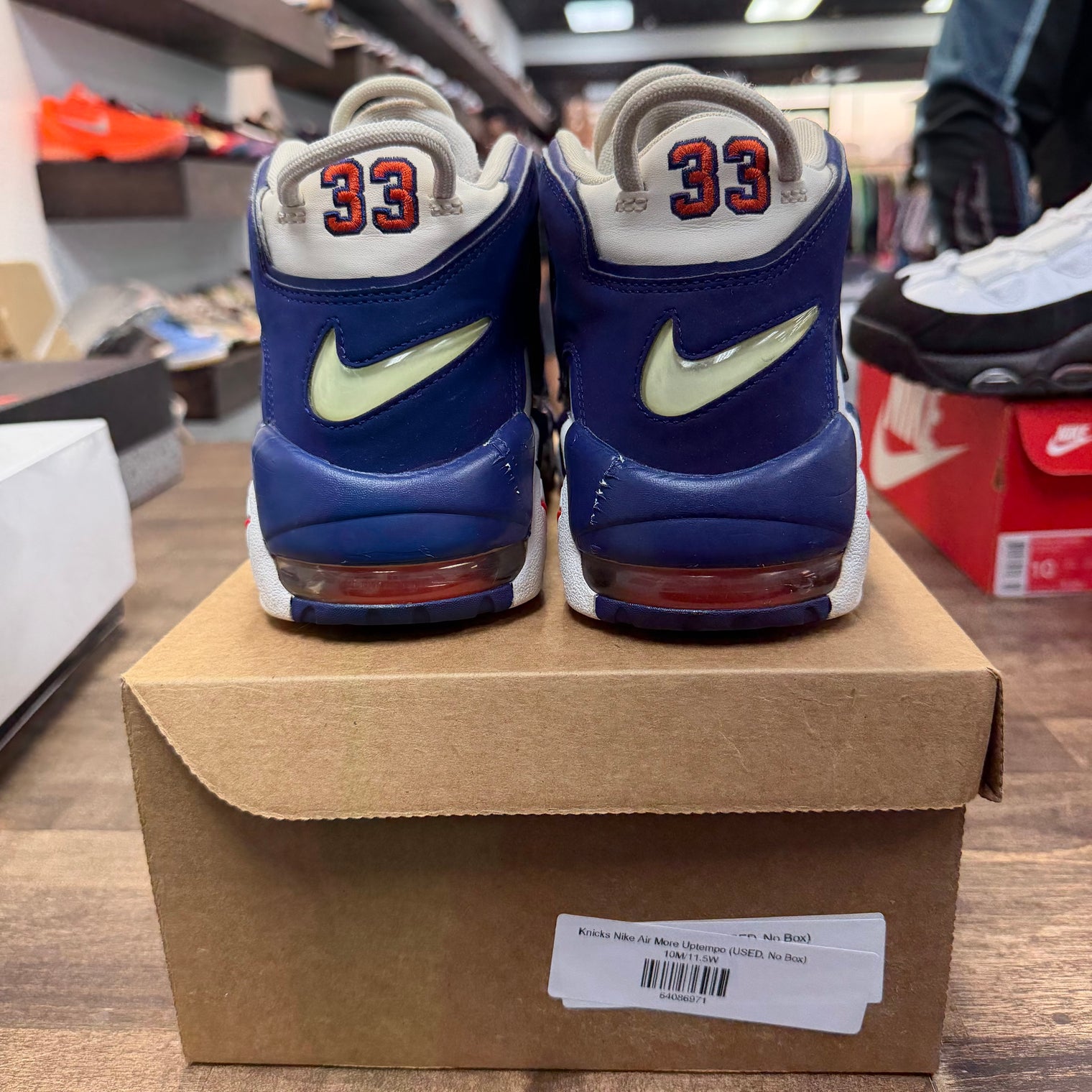 Knicks Nike Air More Uptempo (USED, No Box)