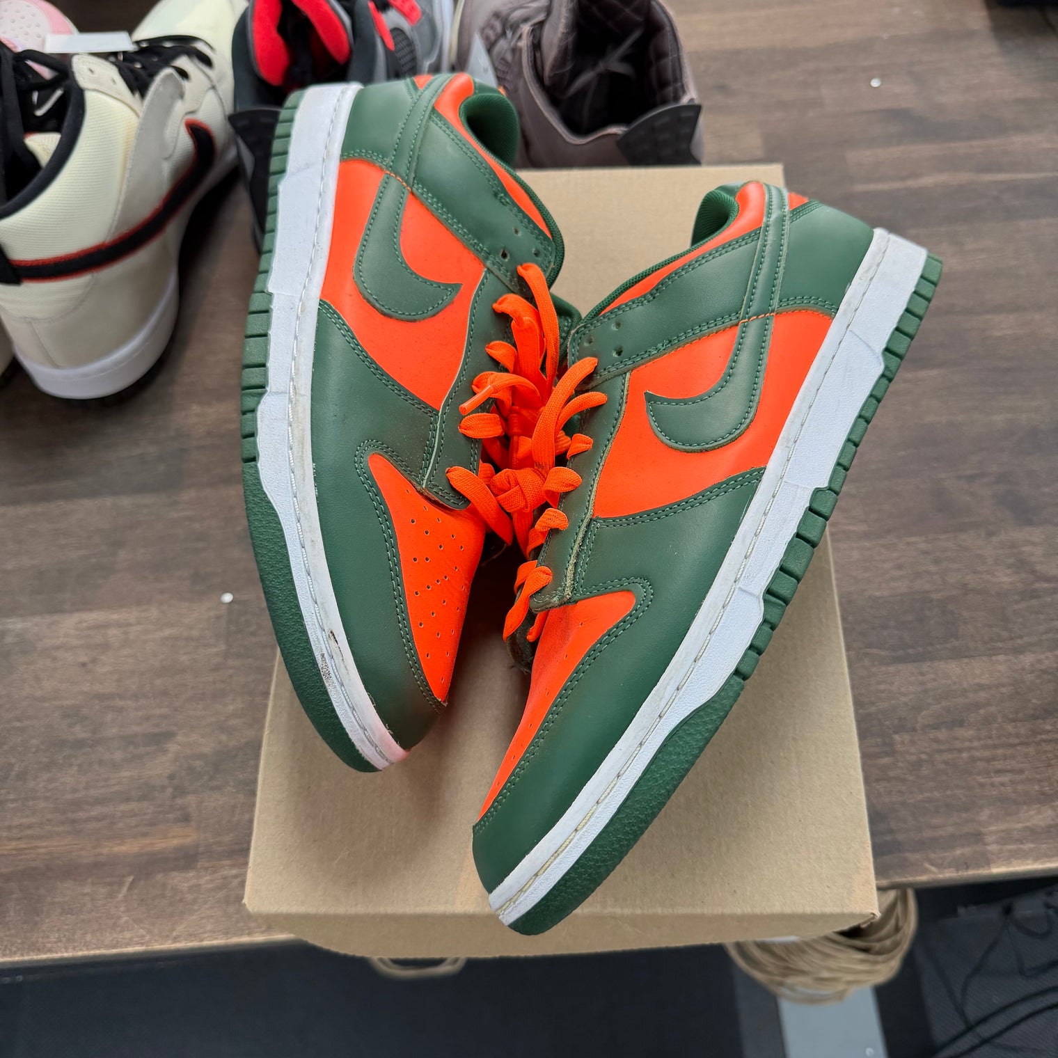 Nike Dunk Low Retro Miami Hurricanes (USED, No Box)