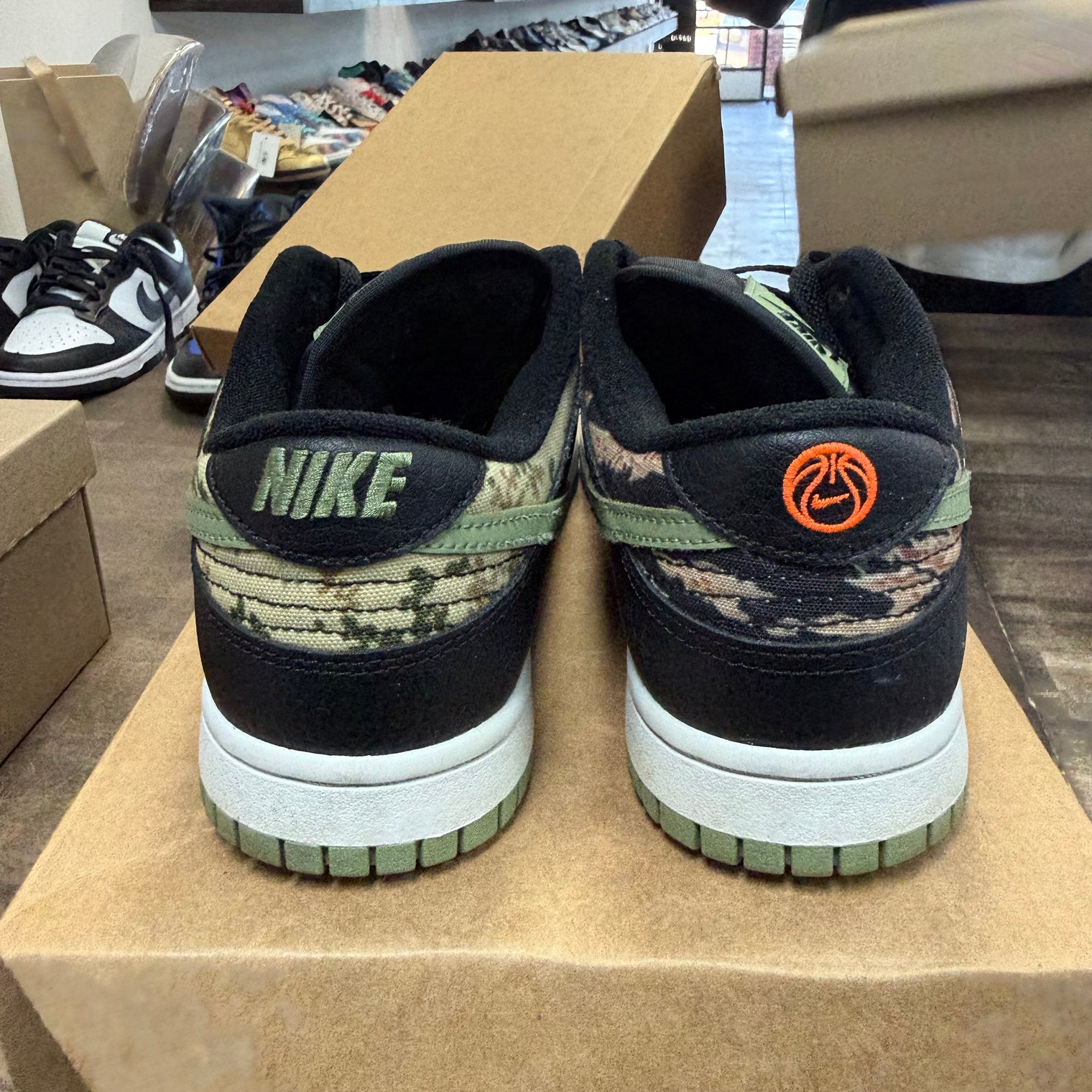 Crazy Camo Dunk Low (USED, No Box)