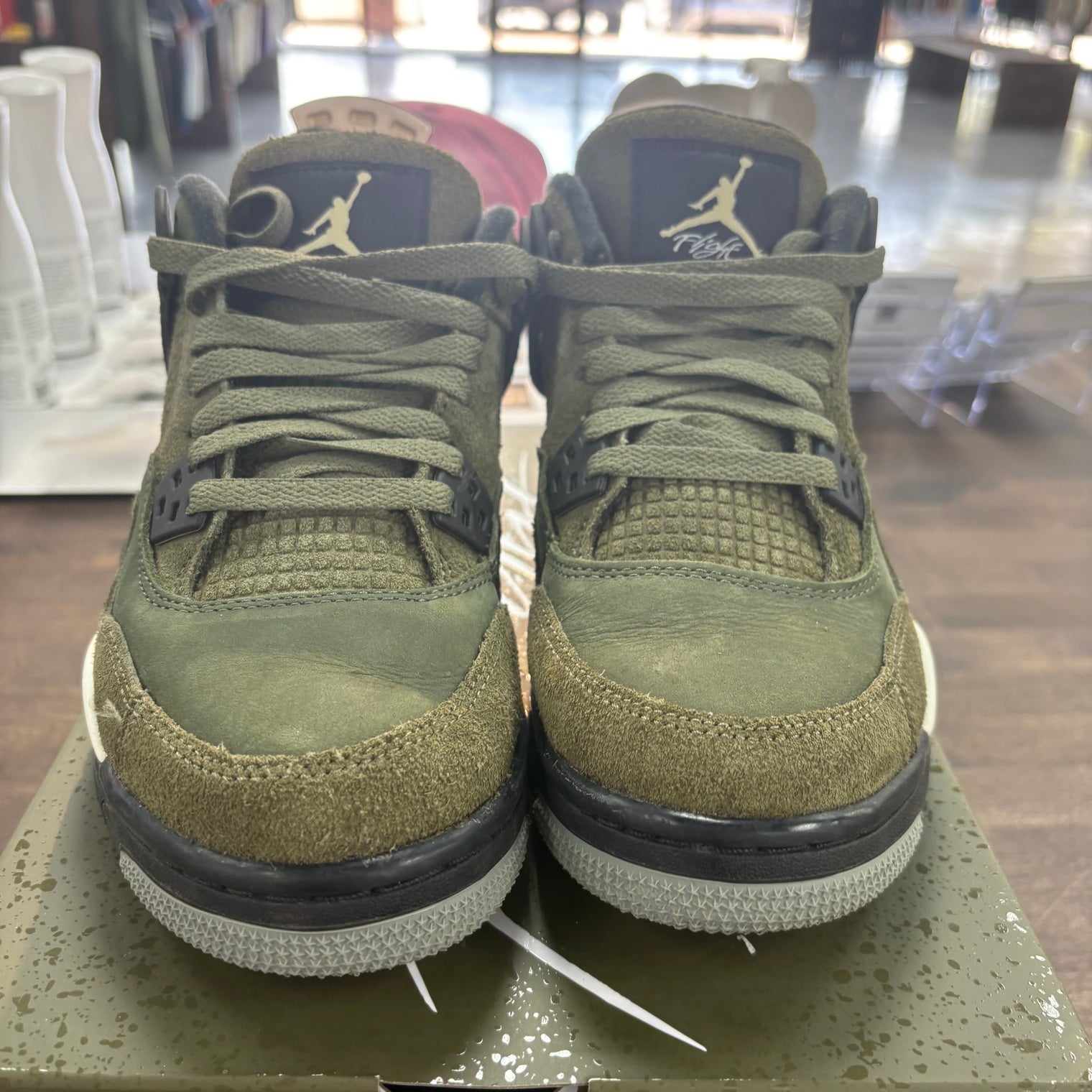 Craft Olive Jordan 4 (GS) (USED)