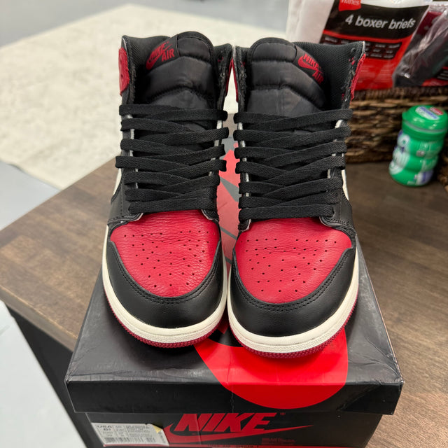 (GS) Bred Toe Jordan 1 High (USED, Replacement Box)