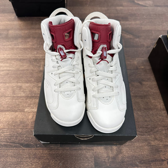 Maroon Jordan 6 (GS) (USED)