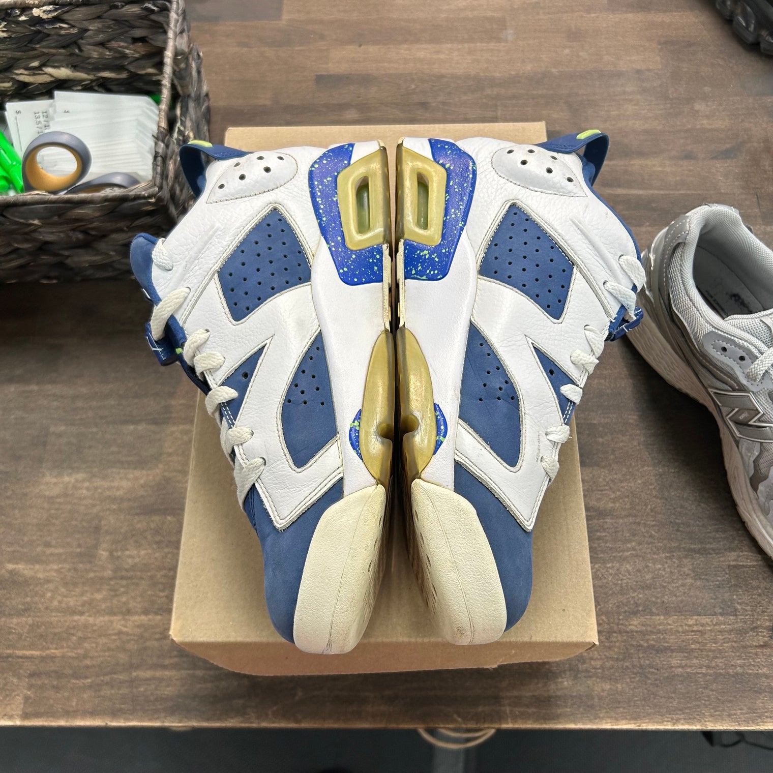 Jordan 6 Retro Low Ghost Green (USED, No Box)