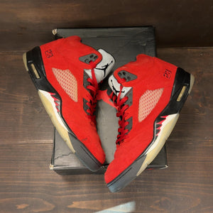 Jordan 5 Retro Raging Bull Red (2021) Size 11 (Pre-Owned) - back