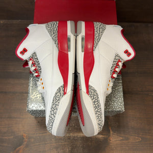 Jordan 3 Retro Cardinal Red Size 10.5 (Pre-Owned) - aux