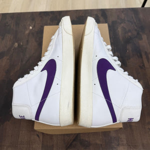 Nike Blazer Mid 77 Vintage White Voltage Purple Size 10.5 (Pre-Owned) - Image 4