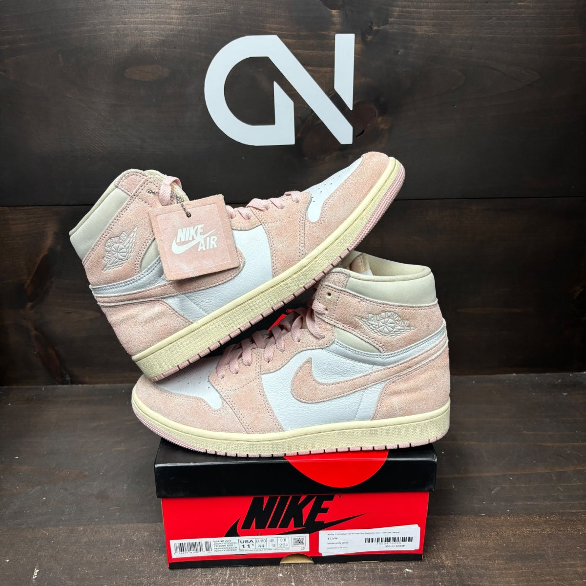 Jordan 1 Retro High OG Washed Pink (Women's) - Image 1