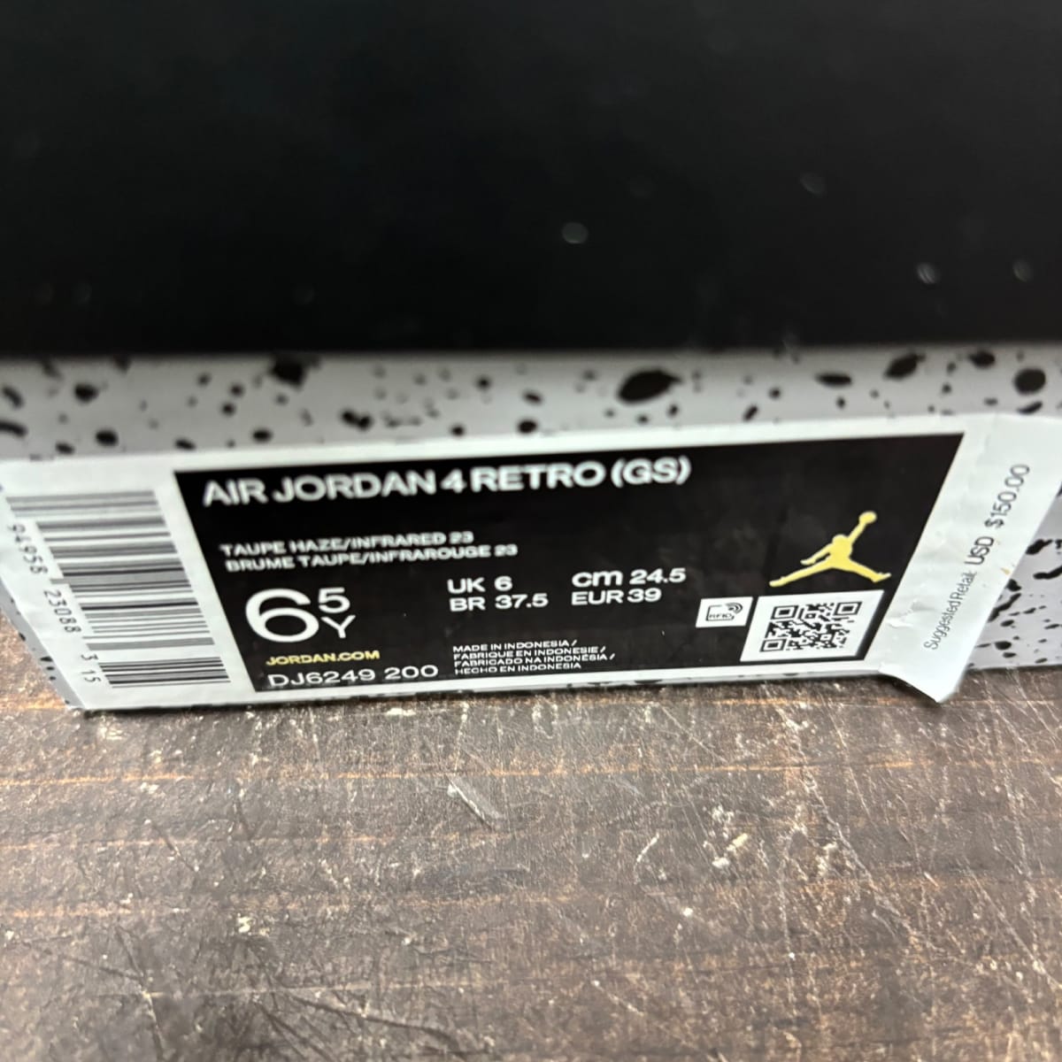 Jordan 4 Retro Taupe Haze (GS) Size 6.5Y (Pre-Owned) - aux