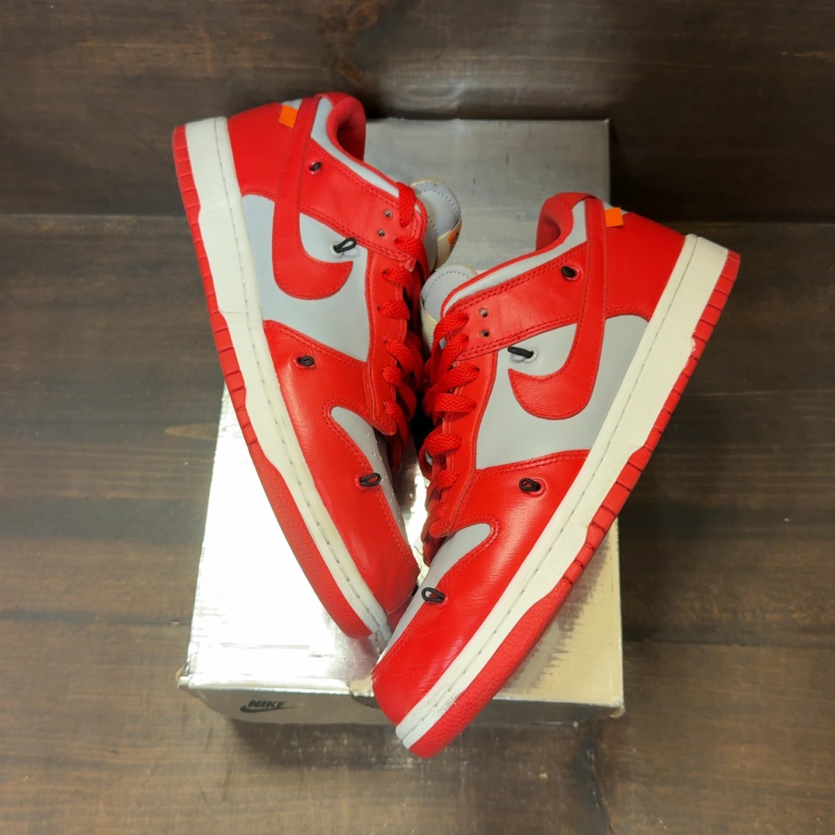 Nike Dunk Low Off-White University Red - Image 2