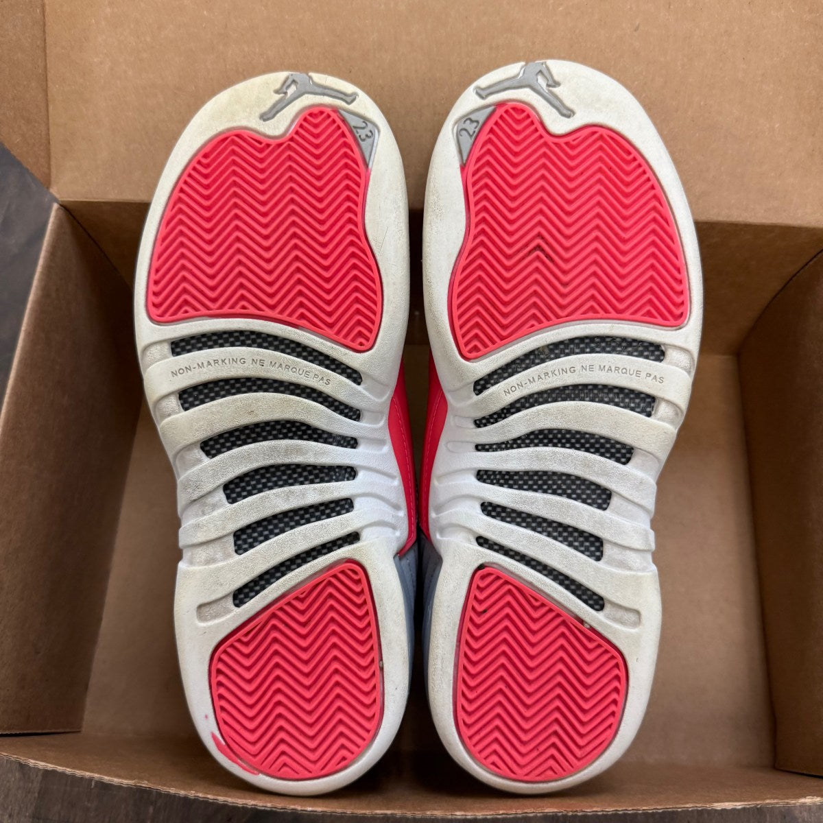 Jordan 12 Retro Wolf Grey Racer Pink (GS) Size 7Y (Pre-Owned) - Image 5