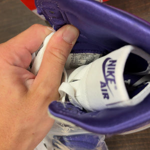 Jordan 1 Retro High Court Purple (Women's) Size 9W (Pre-Owned) - Image 7