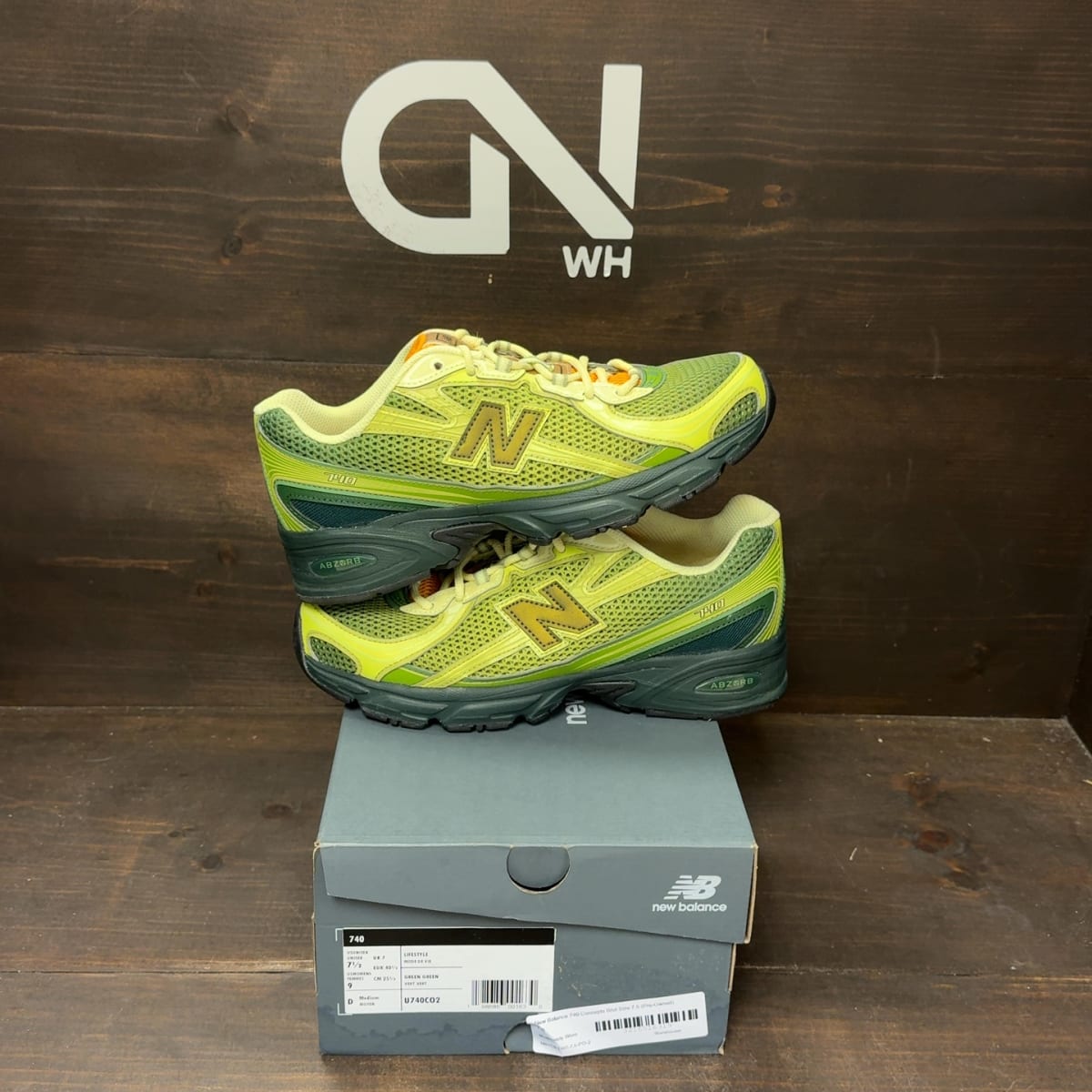 New Balance 740 Concepts Brut Size 7.5 (Pre-Owned) - front