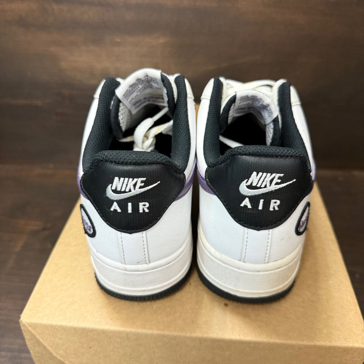 Nike Air Force 1 Low Hoops White Canyon Purple Size 8 (Pre-Owned) - Image 4