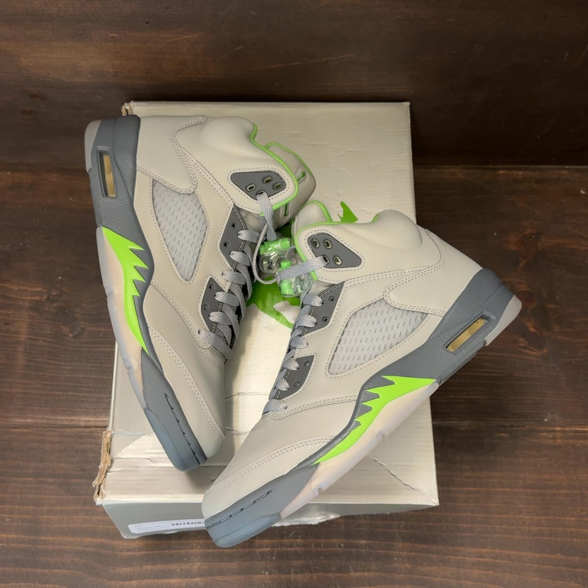 Jordan 5 Retro Green Bean (2022) Size 8.5 (Pre-Owned) - back