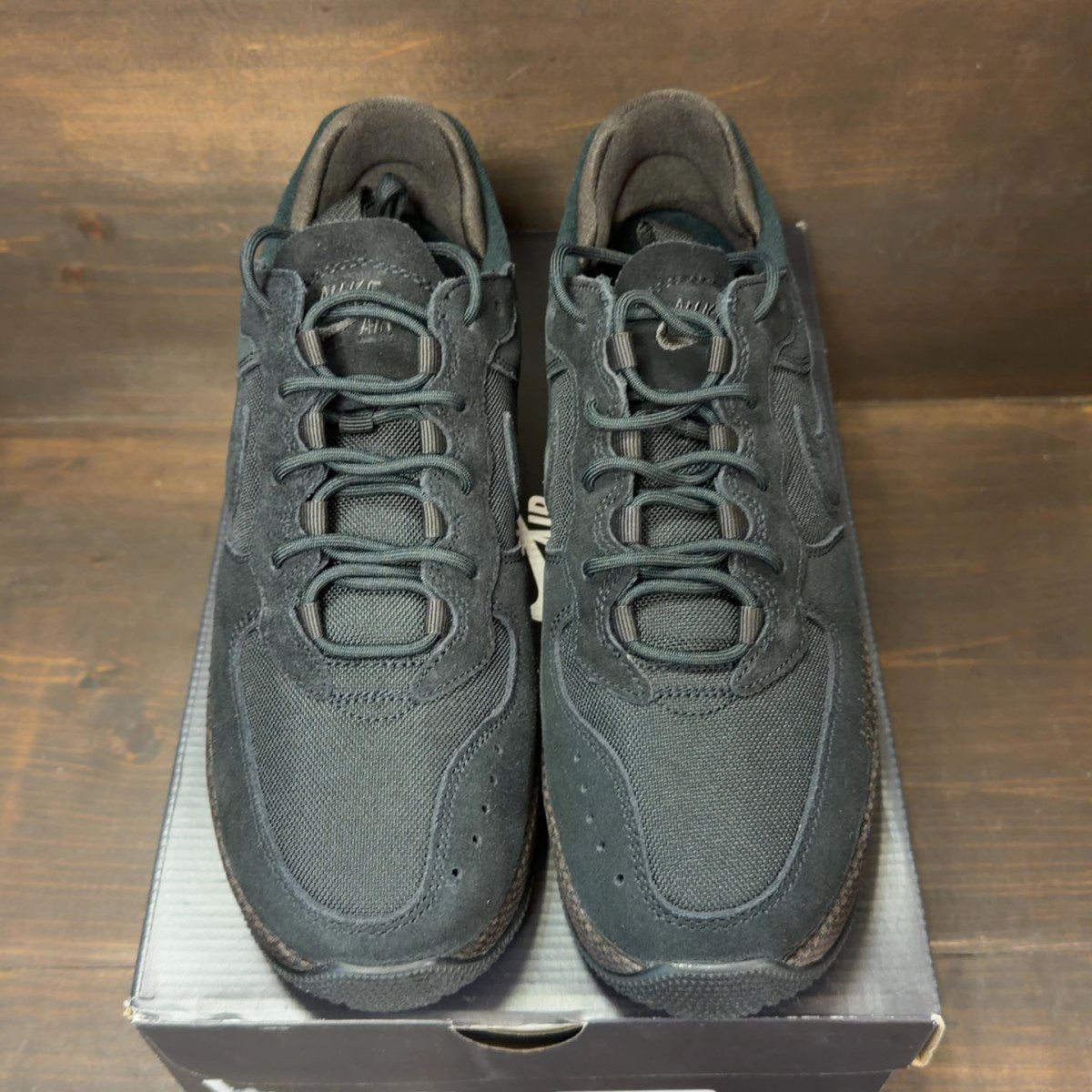 Nike Air Force 1 Wild Low Black Velvet Brown (Women's) Size 9W - Image 3
