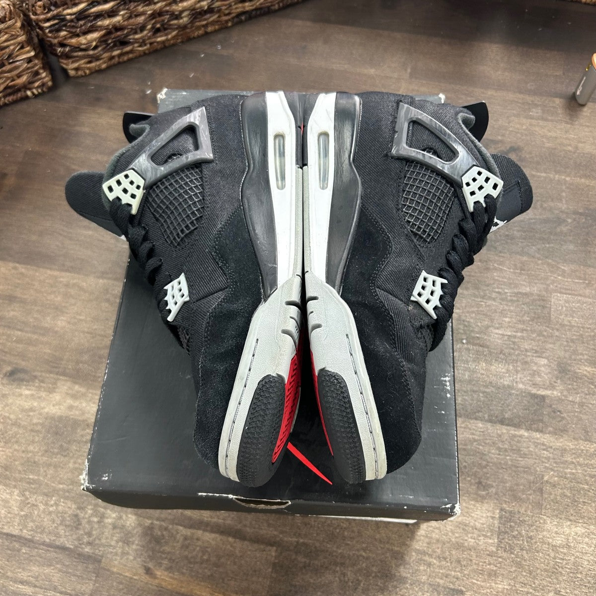 Jordan 4 Retro SE Black Canvas Size 10.5 (Pre-Owned) - Image 3