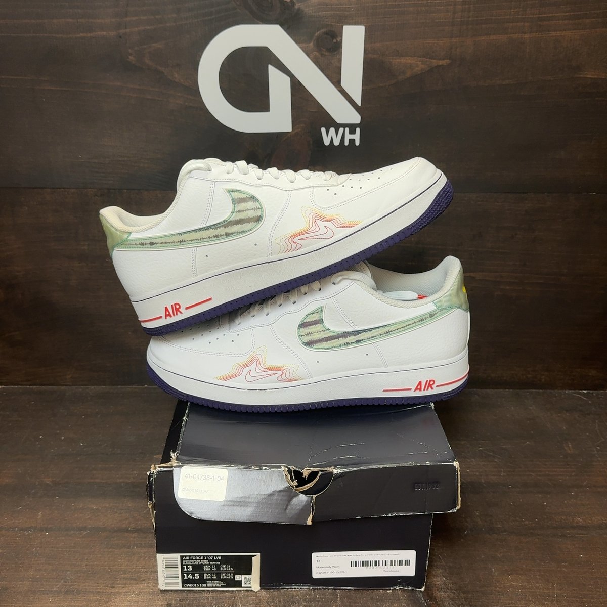 Nike Air Force 1 Low Pregame Pack Music De'Aaron Fox and Brittney Griner Size 13 (Pre-Owned) - front
