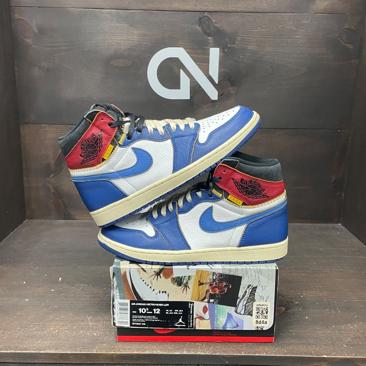 Jordan 1 Retro High Union Los Angeles Storm Blue Size 10.5 (Pre-Owned) - front