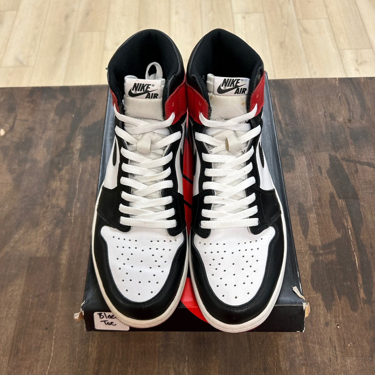 Jordan 1 Retro Black Toe (2016) Size 12 (Pre-Owned) - Image 2