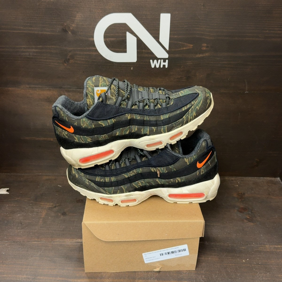 Nike Air Max 95 Carhartt WIP Camo Size 13 (Pre-Owned) - Image 1