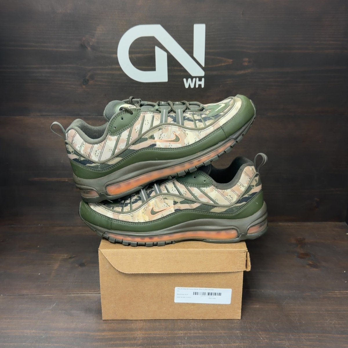 Nike Air Max 98 Camo Classic Size 11 (Pre-Owned) - Image 1