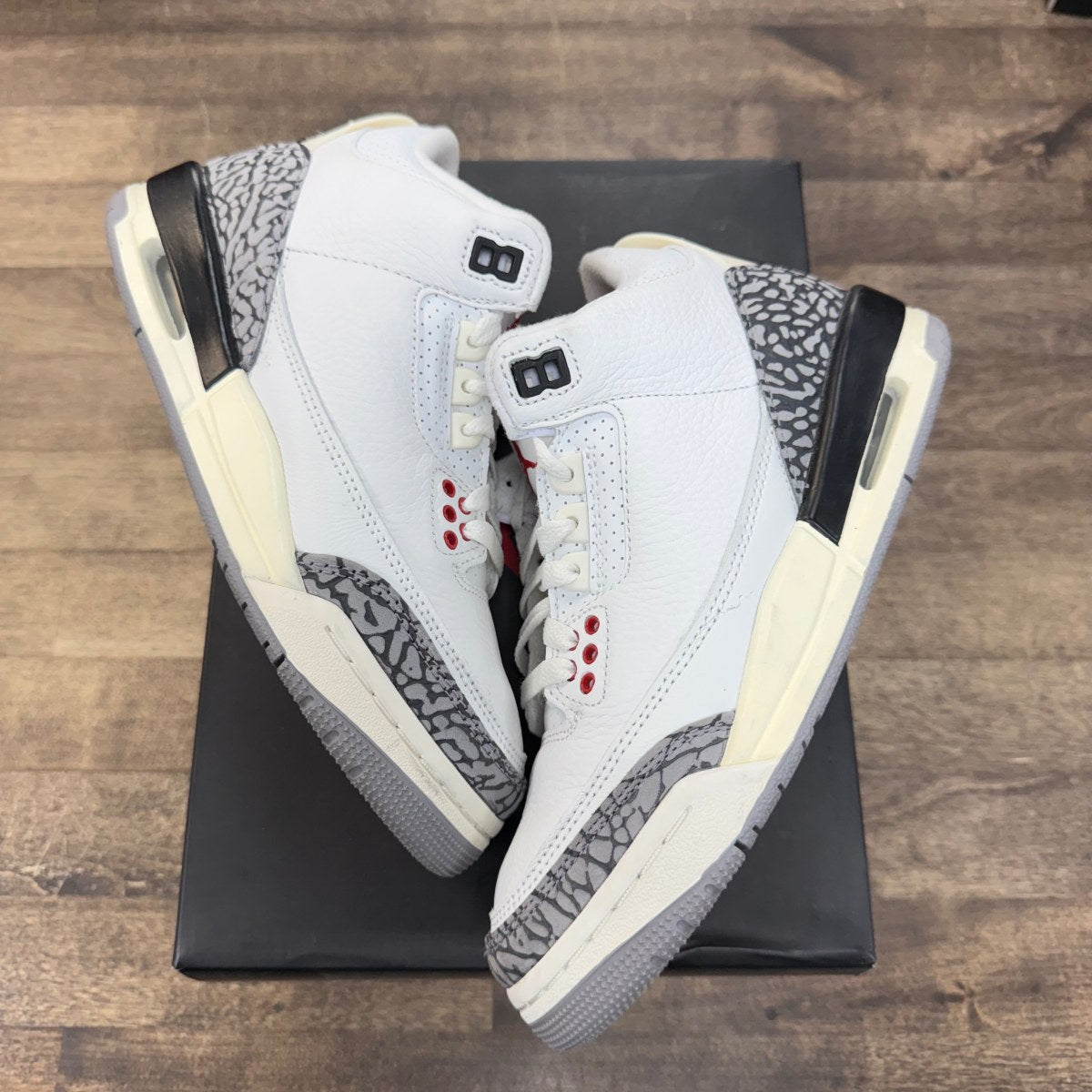 Jordan 3 Retro White Cement Reimagined (GS) Size 5Y (Pre-Owned) - Image 1