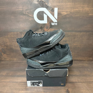 Jordan 3 Retro Black Cat (2025) (GS) Size 7Y (Pre-Owned) - Image 1