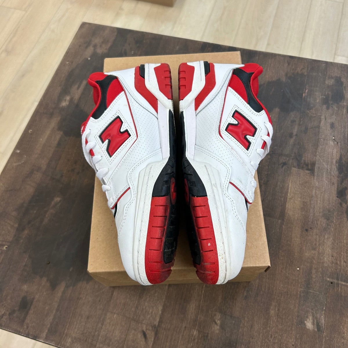 New Balance 550 White Red Black Size 11.5 (Pre-Owned) - Image 3