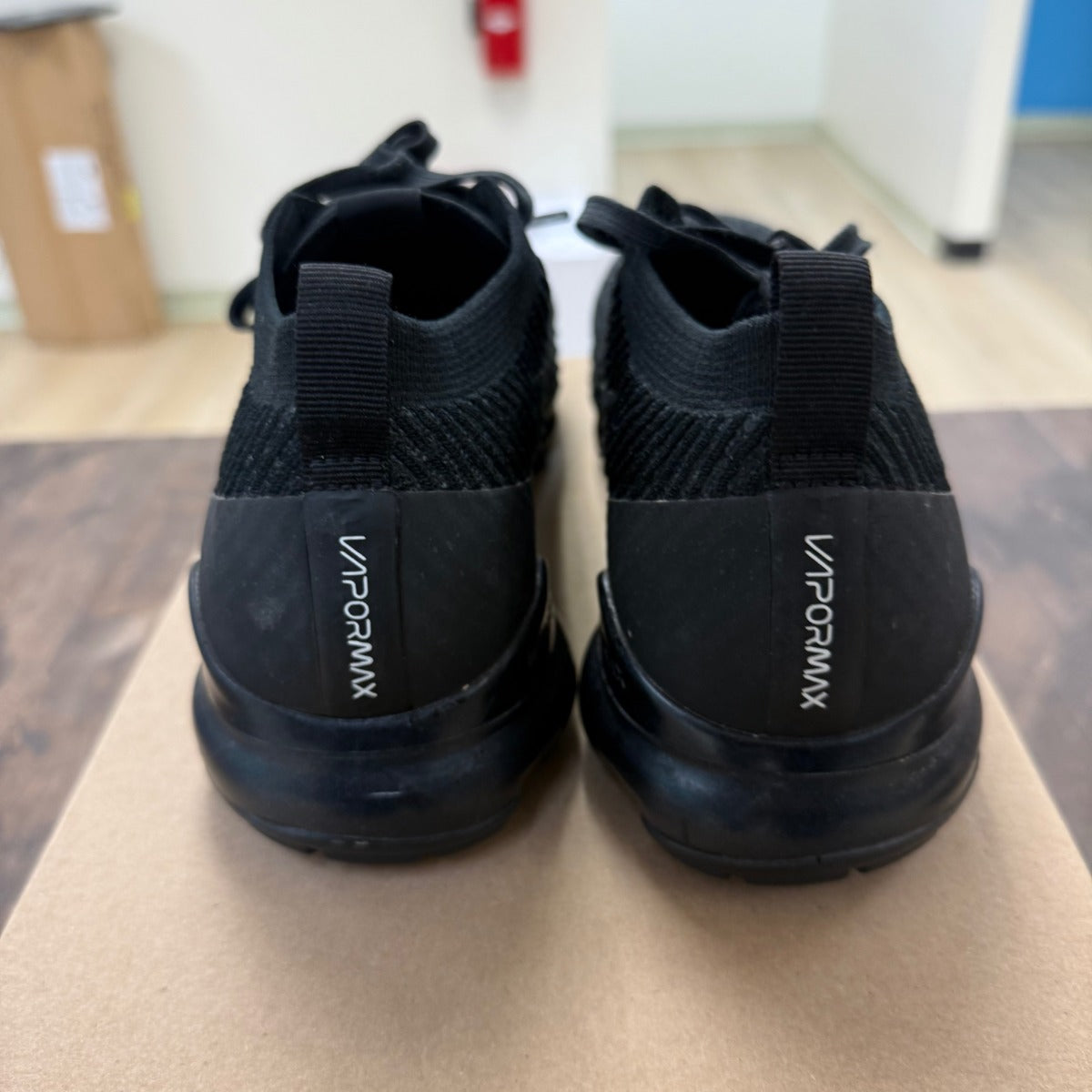 Nike Air VaporMax Flyknit 3.0 Triple Black Size 11.5 (Pre-Owned) - Image 3