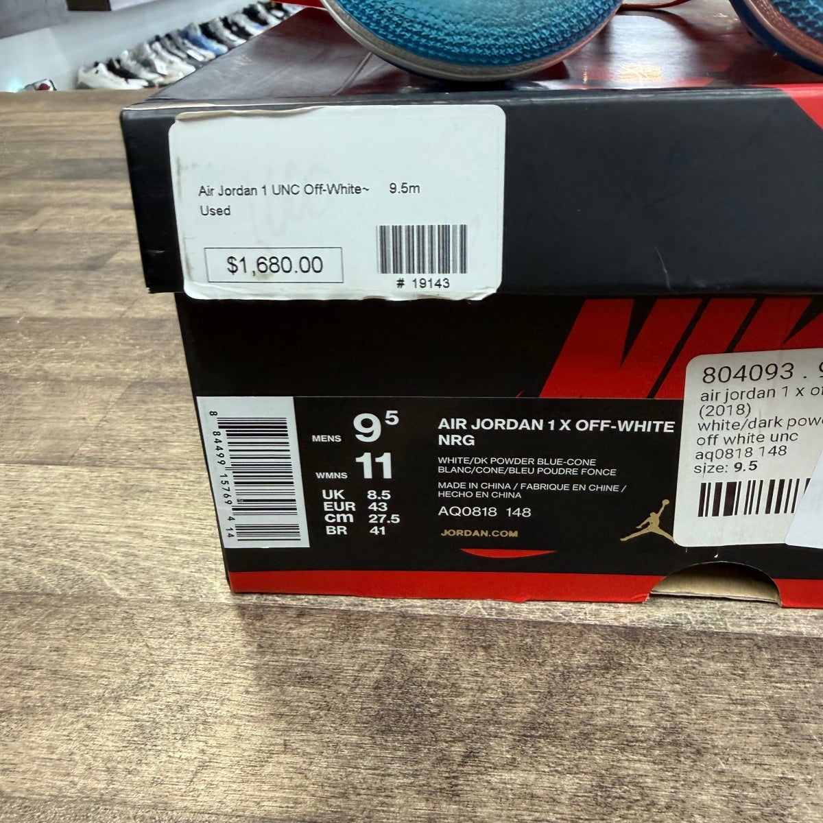 Jordan 1 Retro High Off-White University Blue - Image 6