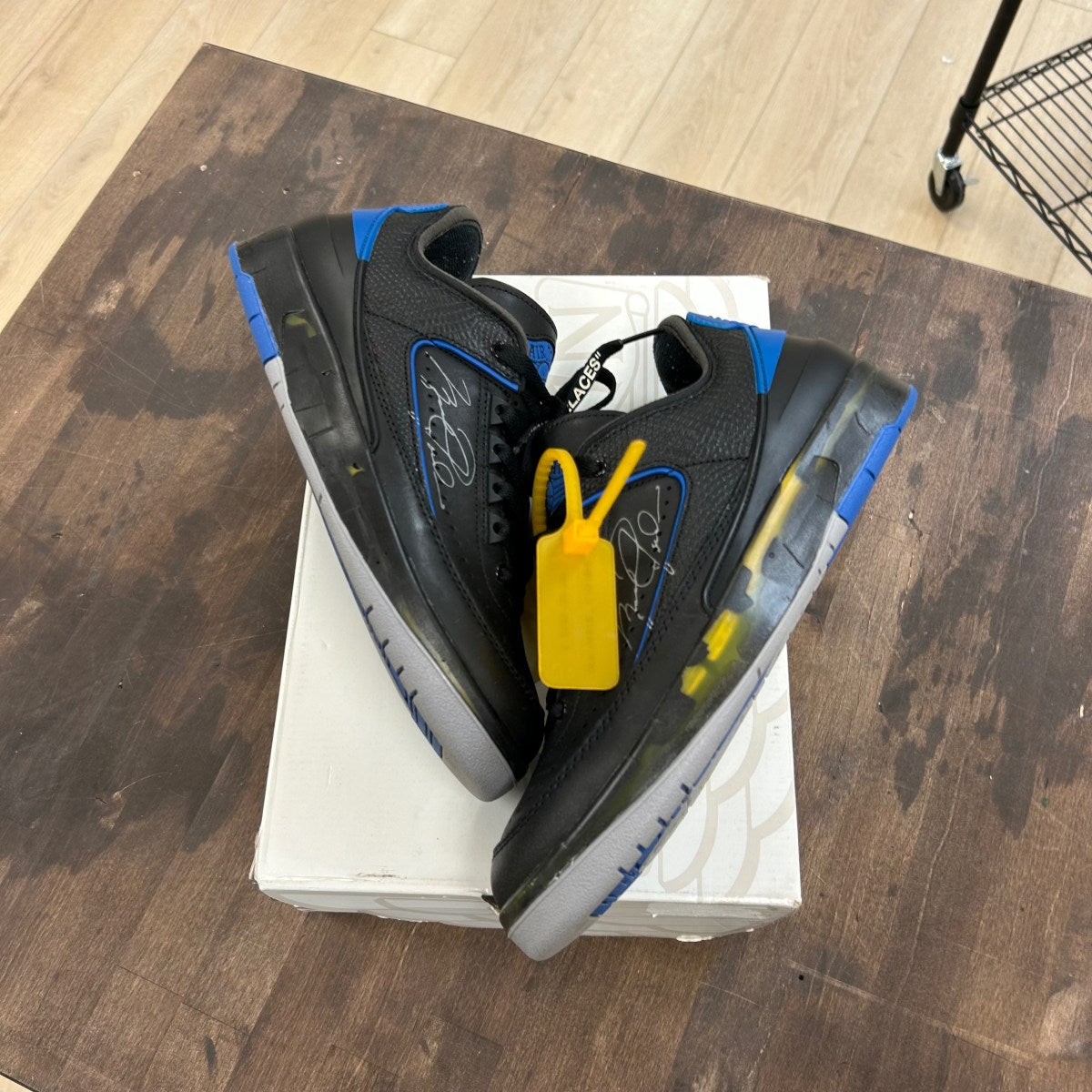 Jordan 2 Retro Low SP Off-White Black Blue - Image 1