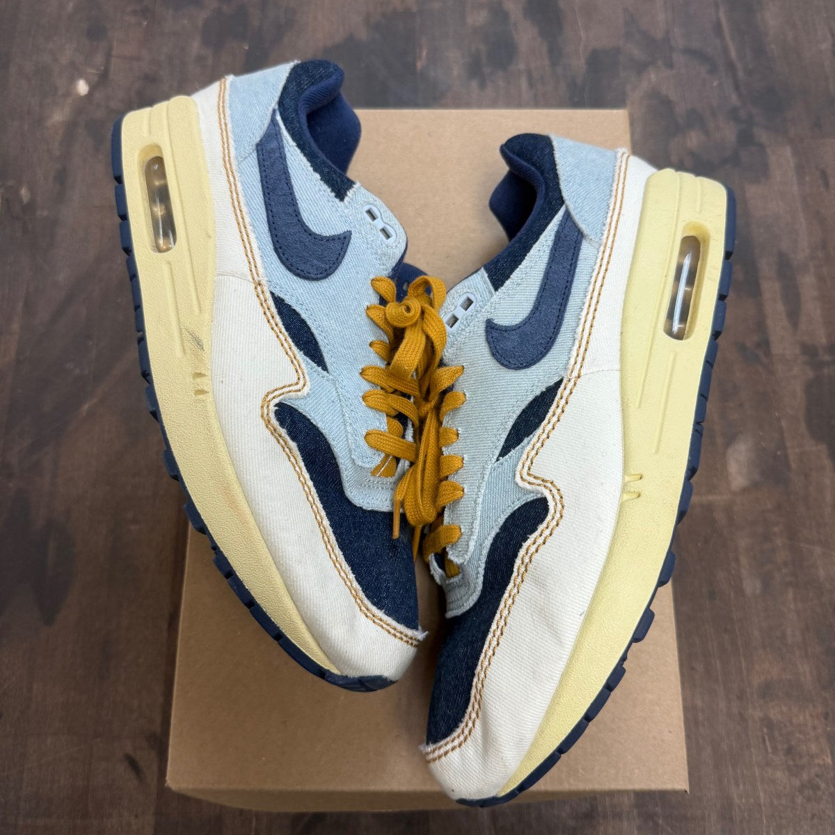 Nike Air Max 1 '87 Denim Aura (Women's) Size 11.5W (Pre-Owned) - Image 1
