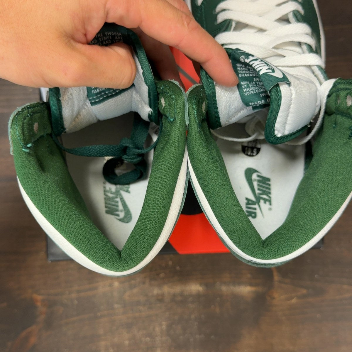 Jordan 1 Retro High OG Gorge Green Size 10.5 (Pre-Owned) - aux