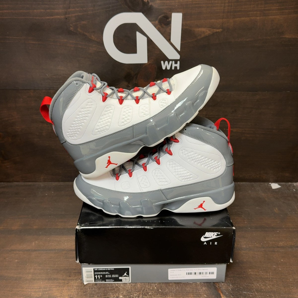 Jordan 9 Retro Fire Red - Image 1