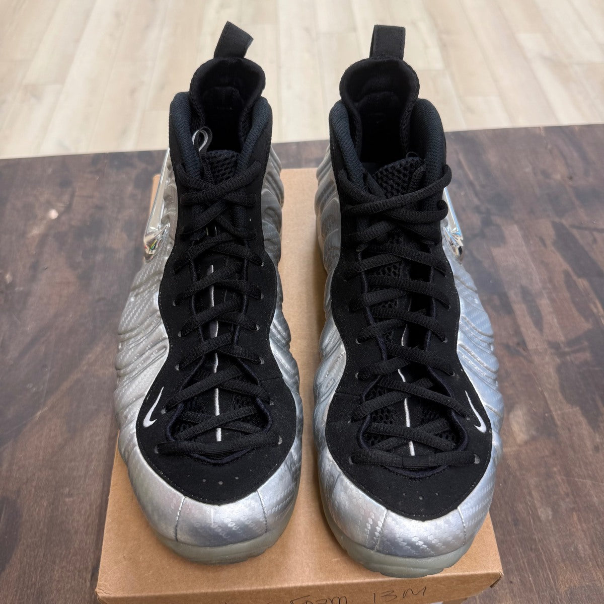 Nike Air Foamposite Pro Silver Surfer Size 13 (Pre-Owned) - Image 2