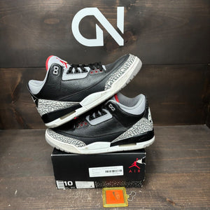 Jordan 3 Retro Black Cement (2018) Size 10 (Pre-Owned) - front