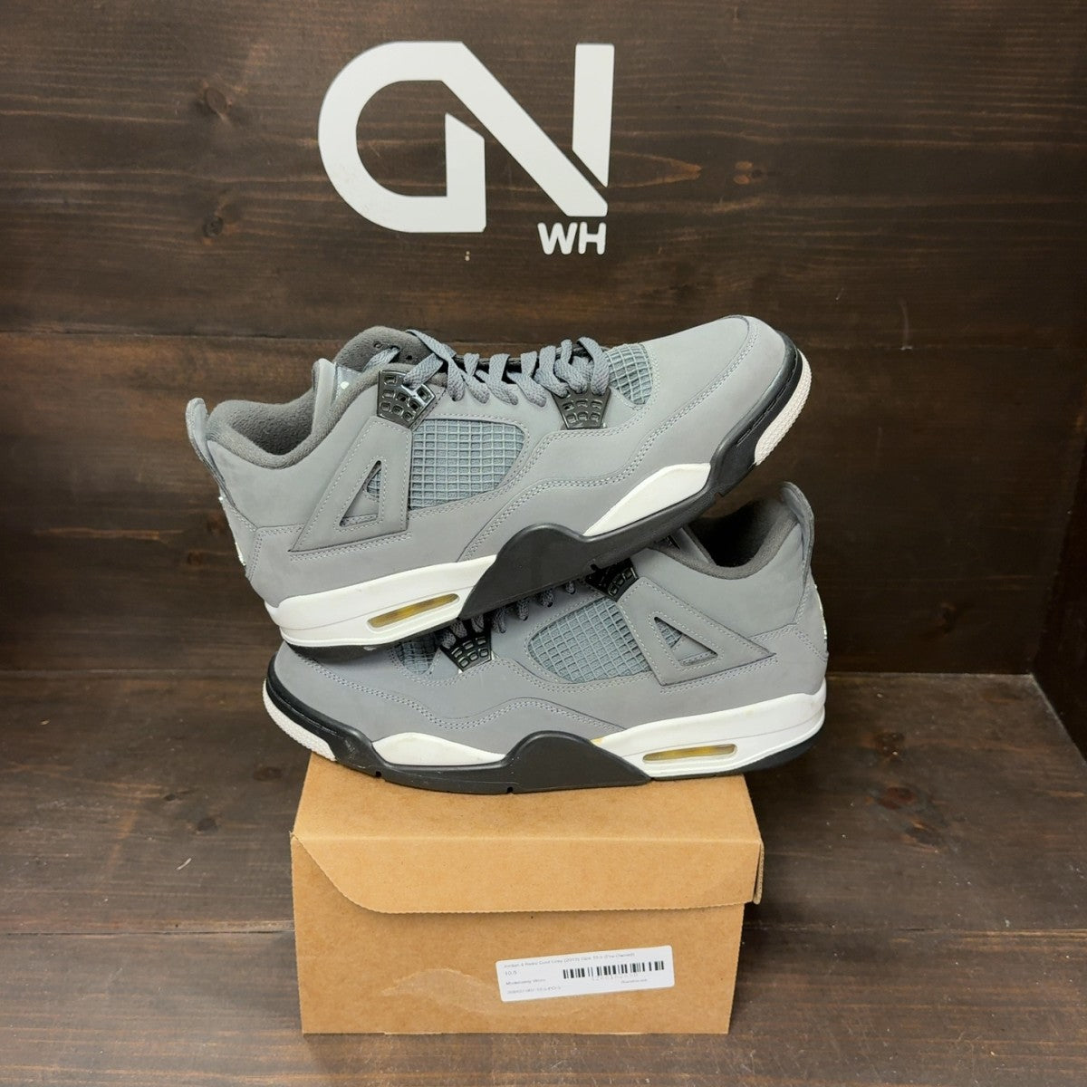 Jordan 4 Retro Cool Grey (2019) Size 10.5 (Pre-Owned) - Image 1