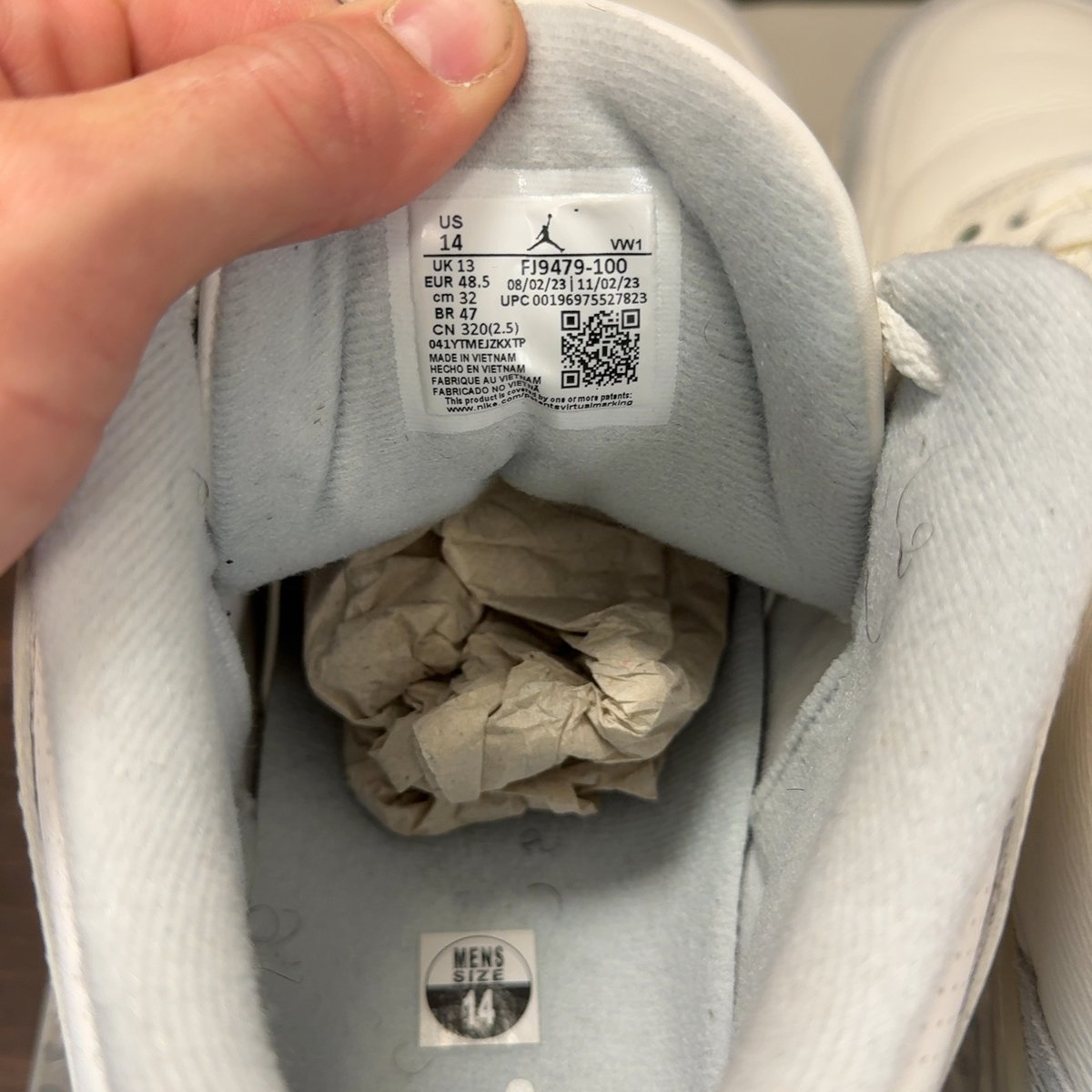 Jordan 3 Retro Craft Ivory Size 14 (Pre-Owned) - aux