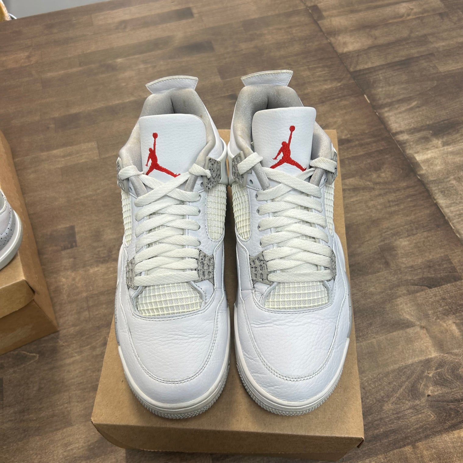 Jordan 4 Retro White Oreo (2021) (US 9.5) (USED, No Box)