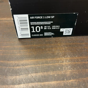 Nike Air Force 1 Low Supreme Baroque Brown Size 10.5 (Pre-Owned) - aux