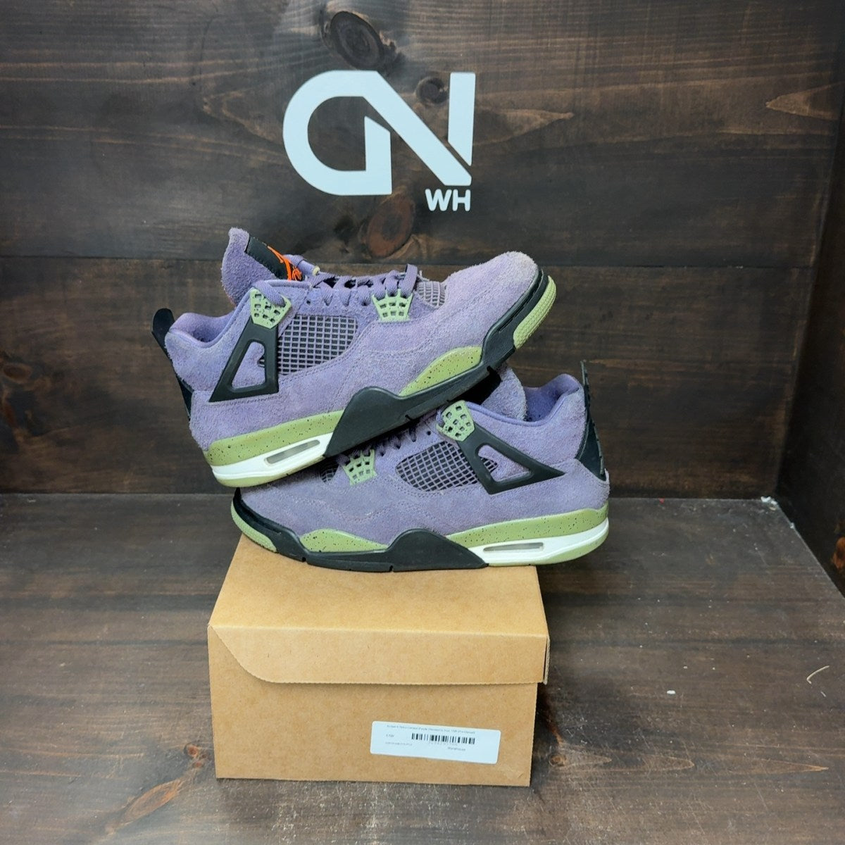 Jordan 4 Retro Canyon Purple (Women's) Size 11W (Pre-Owned) - Image 1
