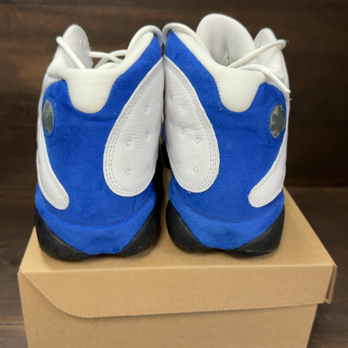Jordan 13 Retro White Hyper Royal Black Size 9.5 (Pre-Owned) - Image 5